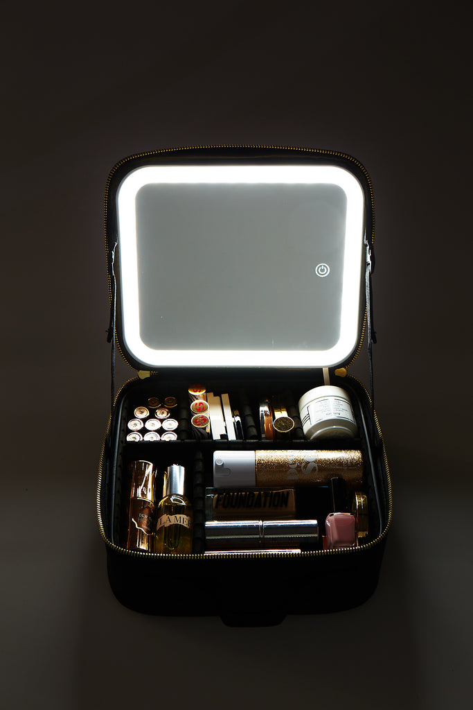 Sleek Beauty Case 'Illuminate' charges with a USB light.  